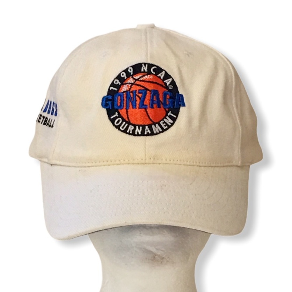 Gonzaga 1999 Vtg NCAA Tournament Hat Cap White